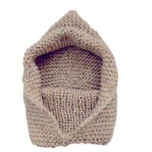 Women Hooded Scarf Balaclava Beanie Hat One Size.